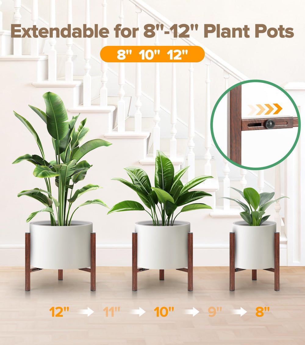 AZADESJET Plant Stand with potted plant on top displaying stability