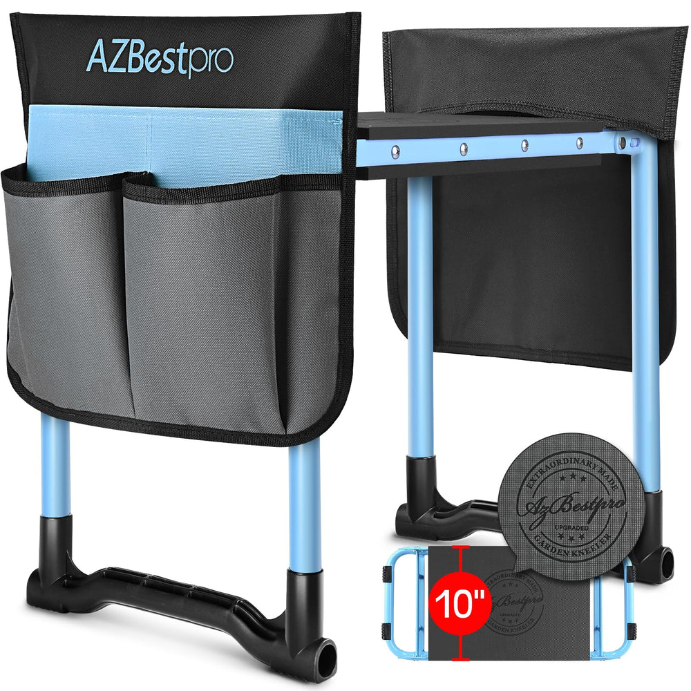 AZBESTPRO Garden Kneeler and Seat in Pool colour, front view