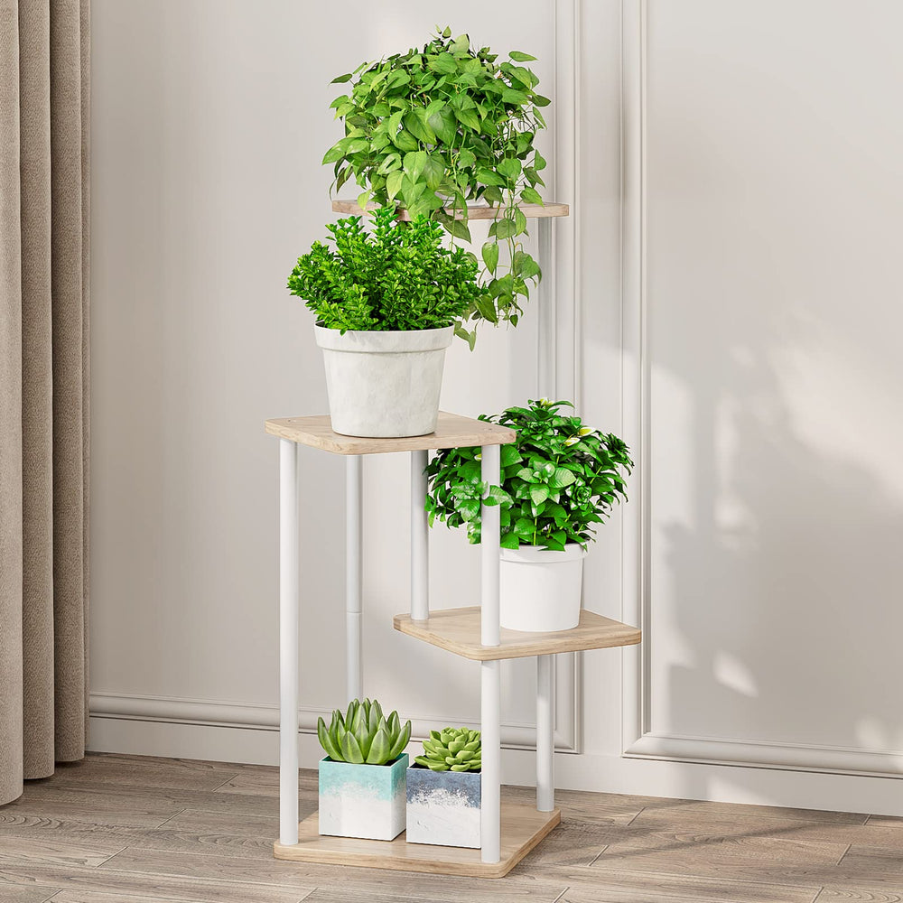 AZERPIAN 4 Tier Plant Stand side view showcasing tiered design