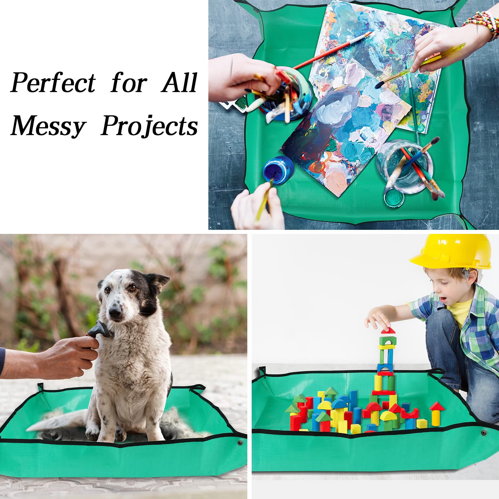 Azureblue Plant Mat folded for easy storage