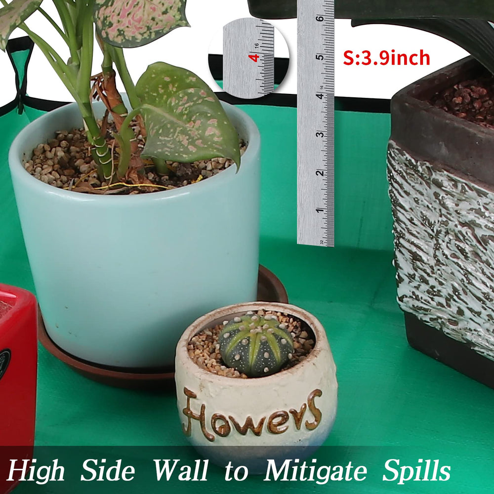 Azureblue Plant Repotting Mat showcasing its green colour