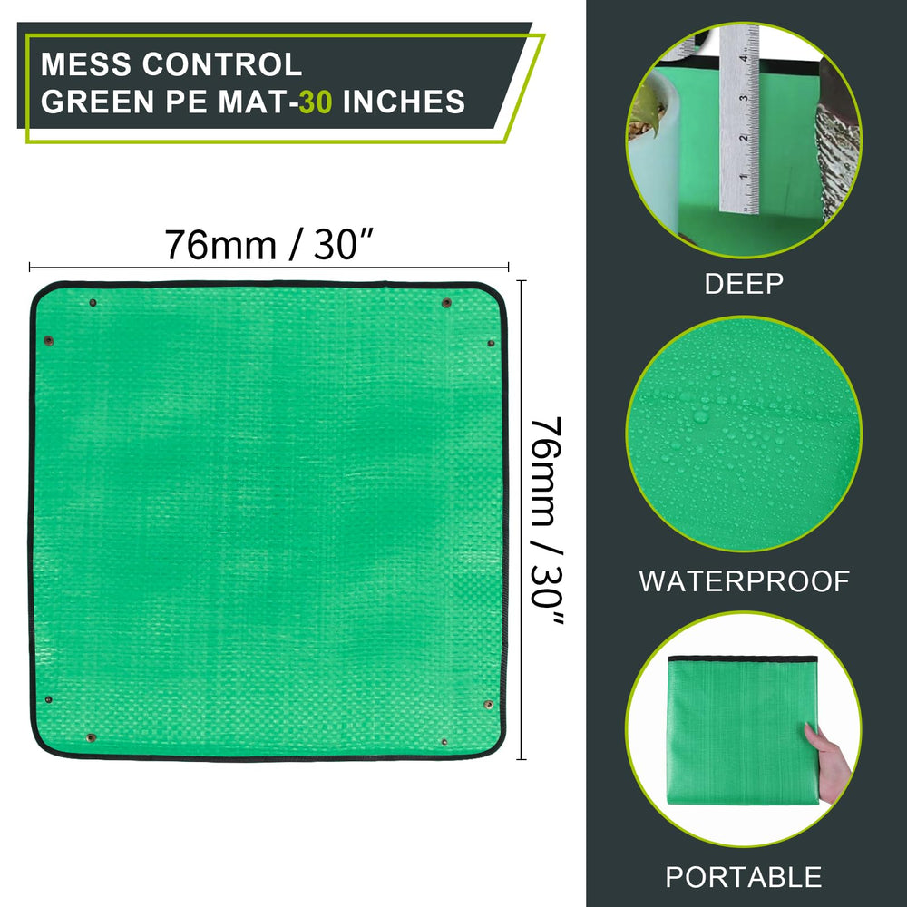 Azureblue plant repotting mat showing high side walls