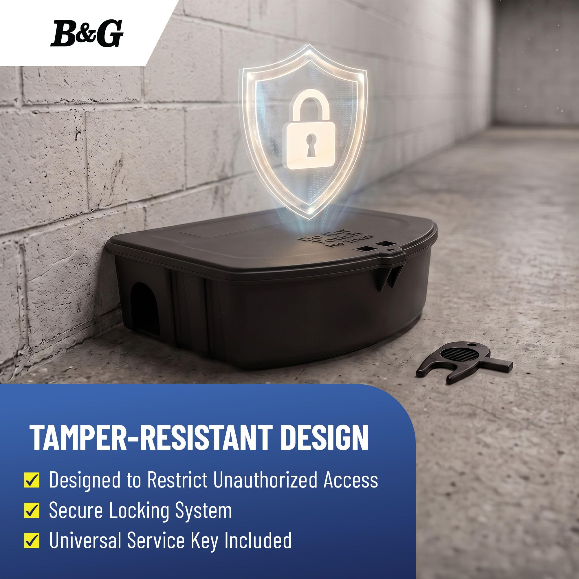 B&G Rodent Station positioned against a wall