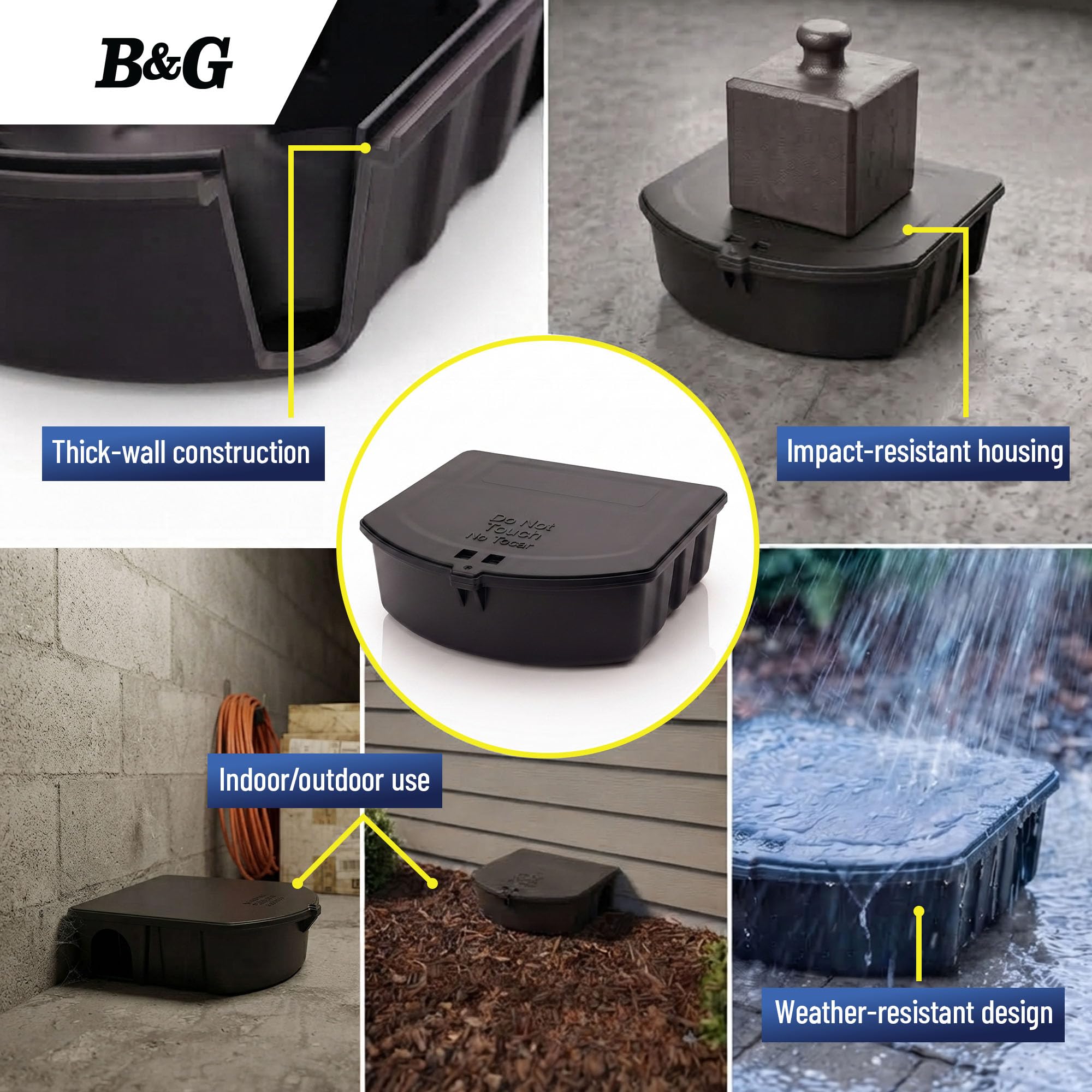 B&G Rodent Station showing ramped entry