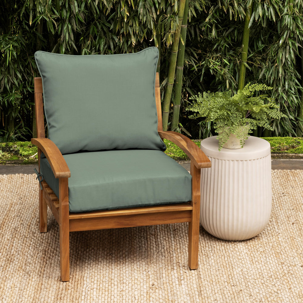 Back cushion of Arden Selections Outdoor Deep Seat Cushion Set showing texture