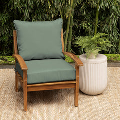 Back cushion of Arden Selections Outdoor Deep Seat Cushion Set showing texture