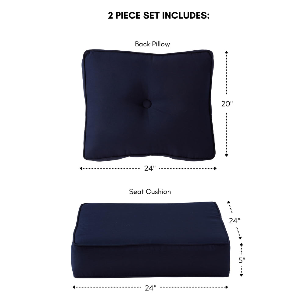 Back cushion of Greendale Home Fashions cushion set