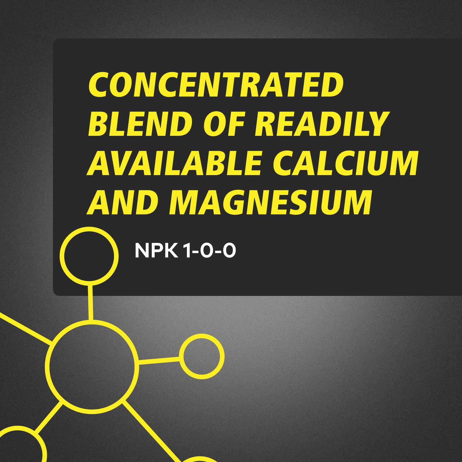 Back label of General Hydroponics CALiMAGic bottle showing instructions