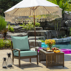 Back of Arden Selections Outdoor Deep Seat Cushion Set Aqua