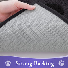 Back of Buganda Dog Door Mat showing anti-slip backing