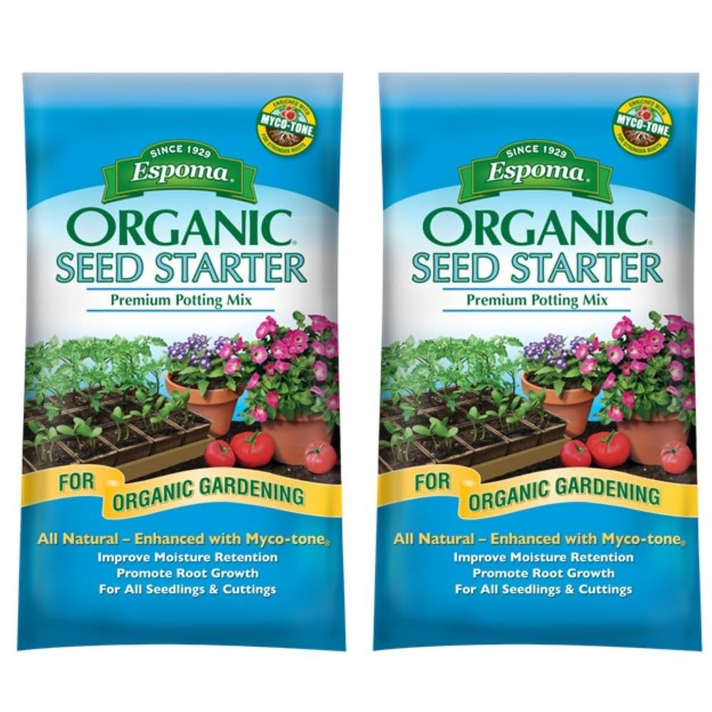 Back of Espoma Organic Seed Starter Potting Soil Mix bag