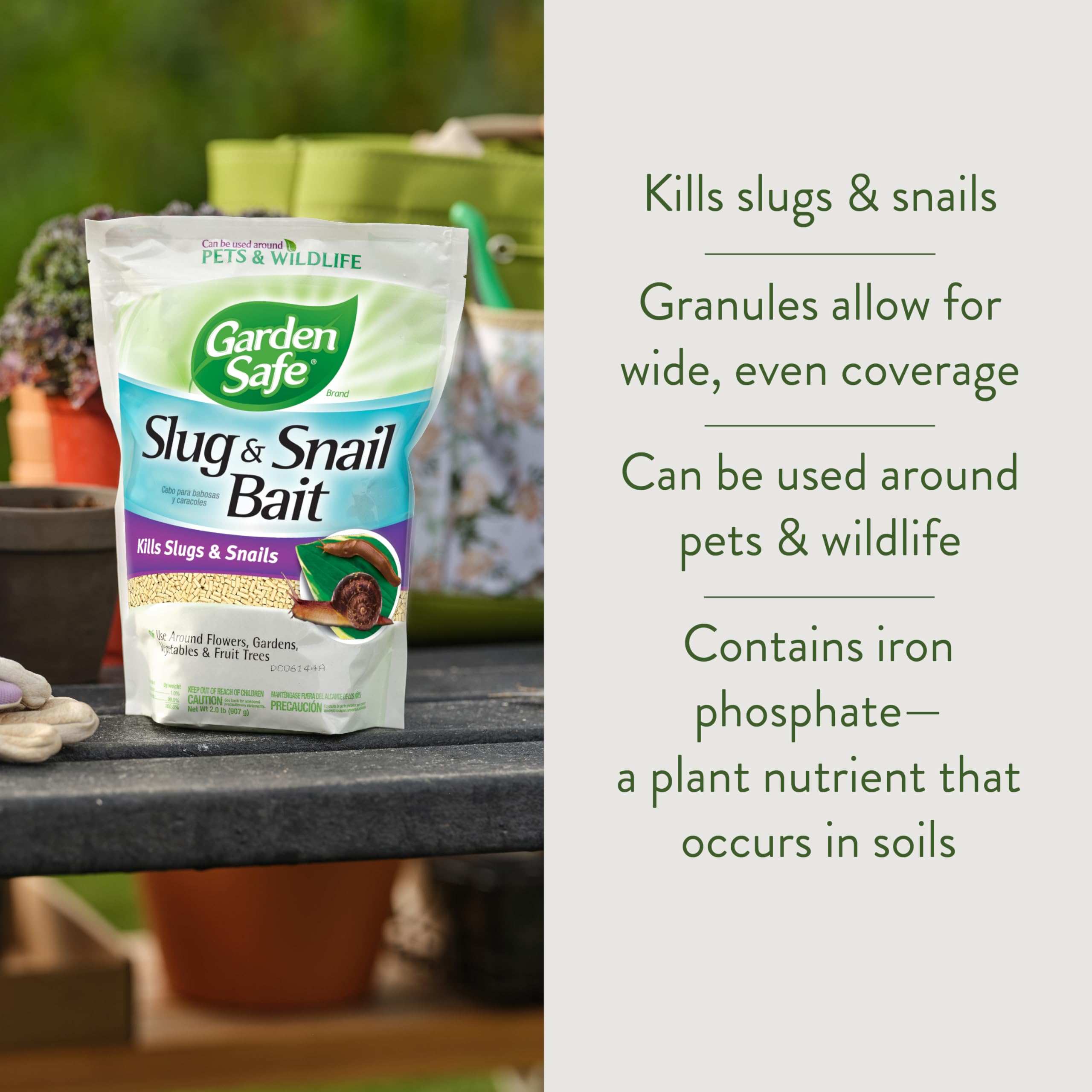 Back of Garden Safe Slug & Snail Bait Granules package