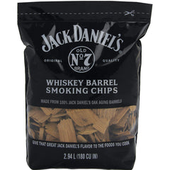Back of JACKDANIEL'S Wood BBQ Smoking Chips packaging