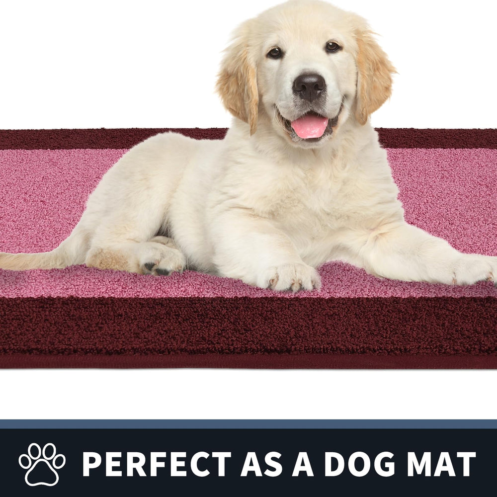 Back of PURRUGS Hallway Runner Rug with non-slip TPR backing