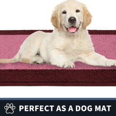 Back of PURRUGS Hallway Runner Rug with non-slip TPR backing
