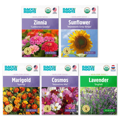 Back to the Roots Organic Flower Seeds Variety Pack front view