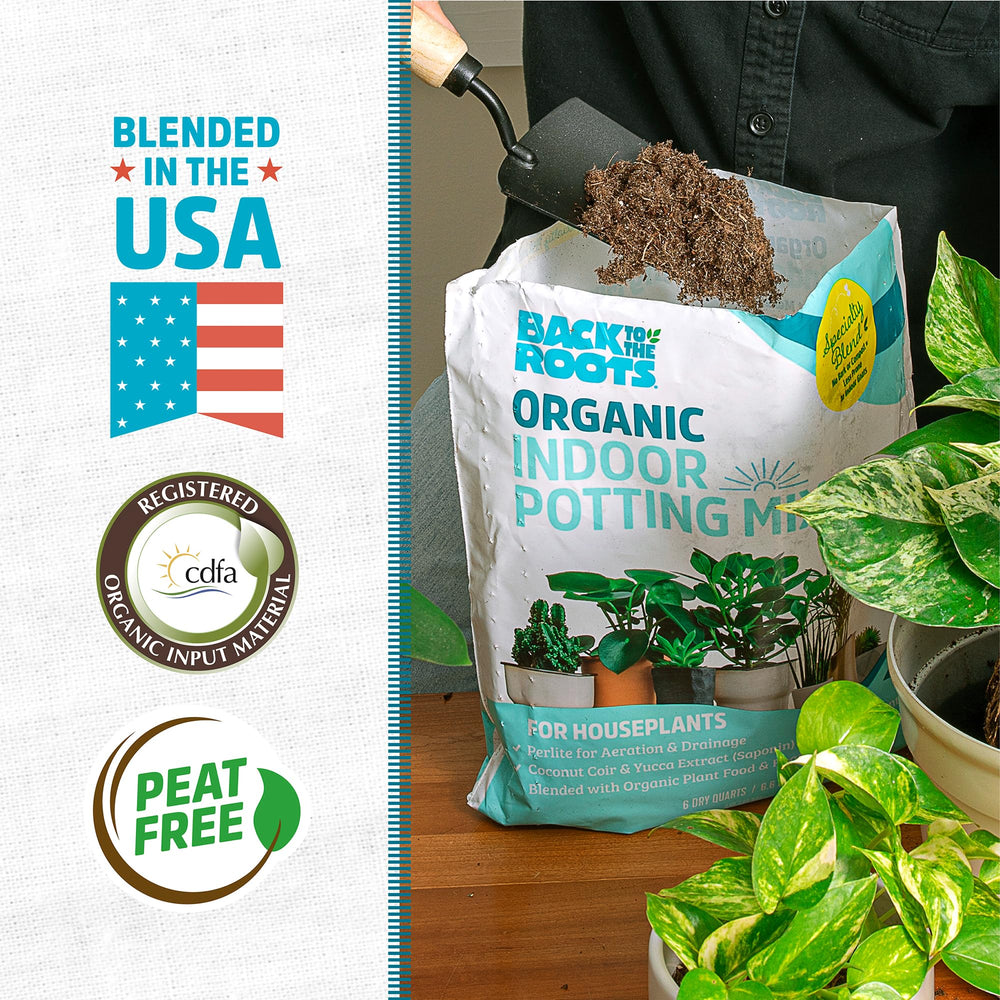 Back to the Roots Organic Indoor Potting Mix packaging