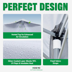 Back view of Acepic canopy top highlighting its air vent feature