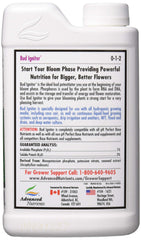 Back view of Advanced Nutrients Bud Ignitor Fertilizer bottle