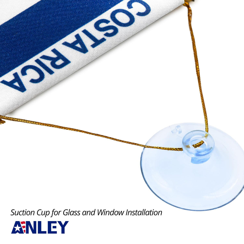 Back view of Anley Costa Rica Fringy Hanging Flag