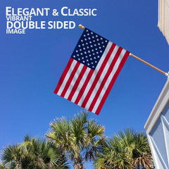 Back view of Anley Rip-Proof American Flag 28 x 40 inches