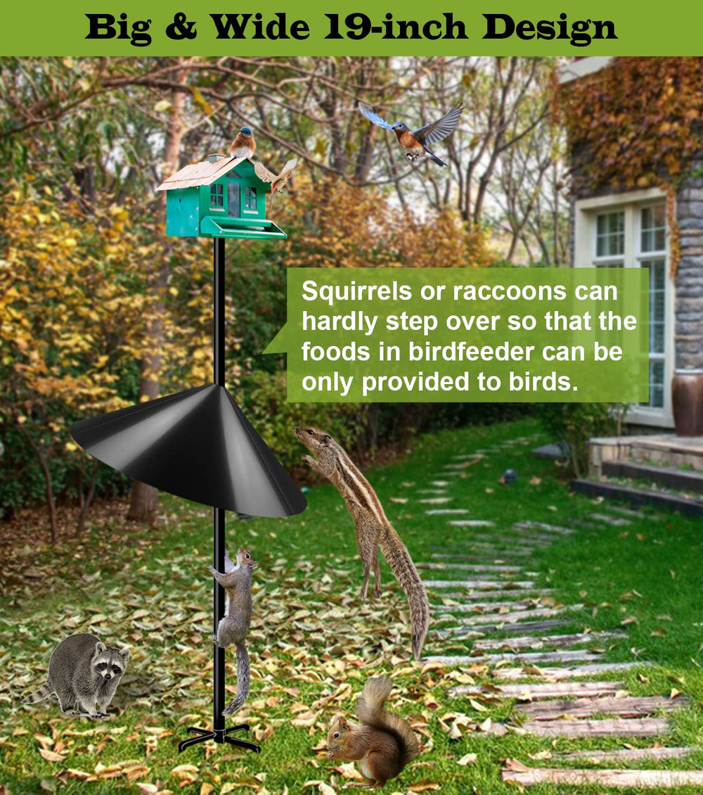Back view of Ansionsol Squirrel Baffle with hook attachment