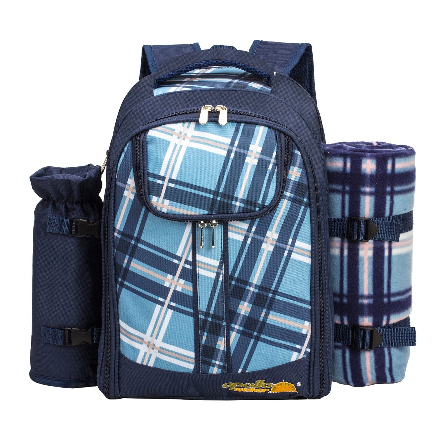 Back view of Apollo Walker Picnic Backpack with padded straps