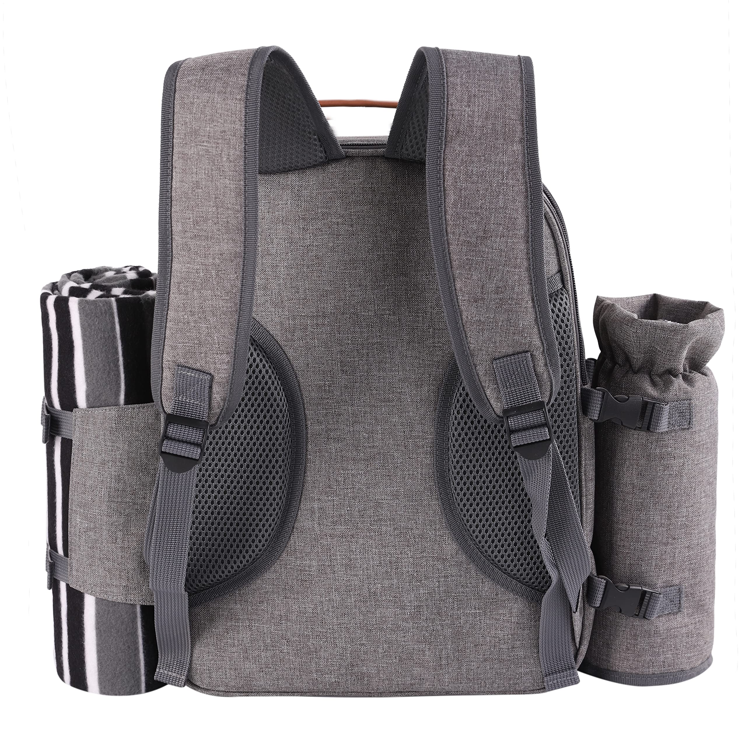 Back view of Apollo Walker Picnic Backpack with padded straps