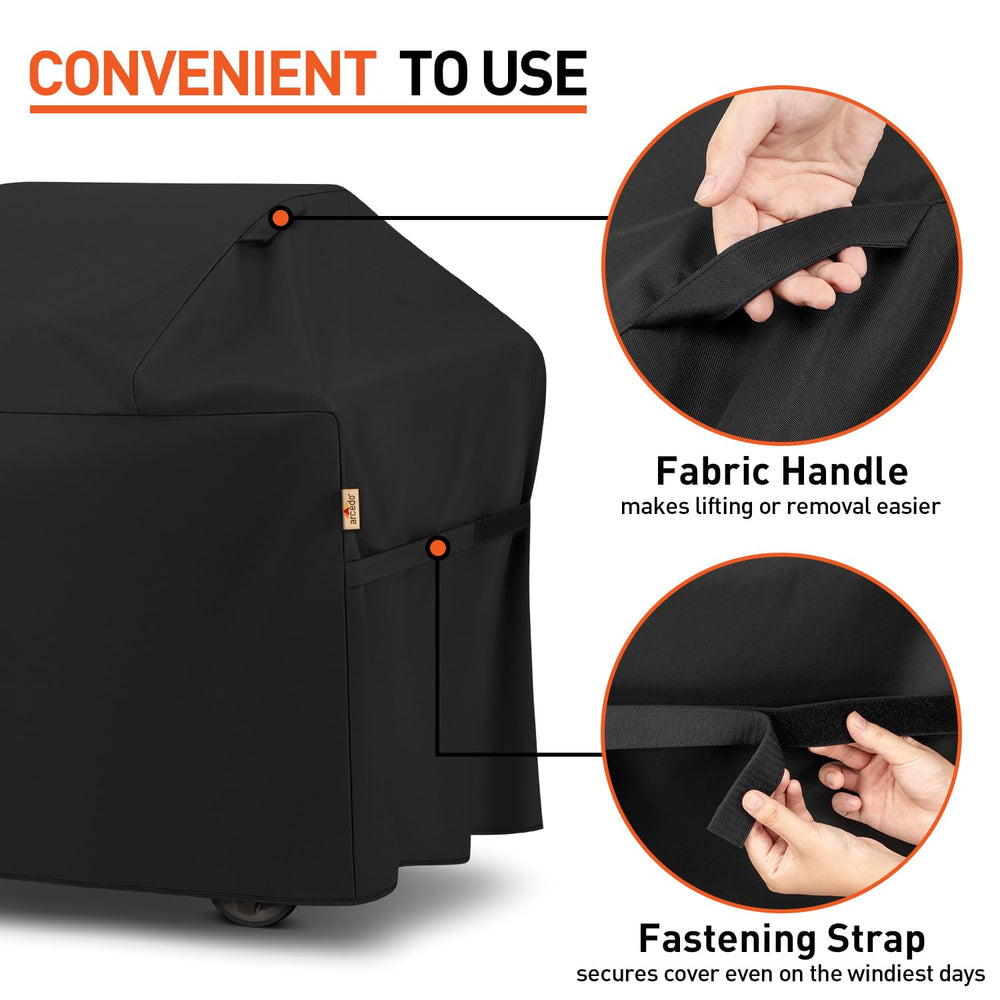 Back view of Arcedo Heavy Duty BBQ Grill Cover