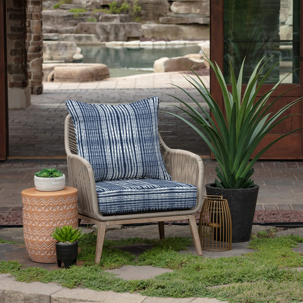 Back view of Arden Deep Seat Cushion Set showing shape and colour