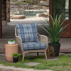 Back view of Arden Deep Seat Cushion Set showing shape and colour