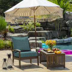 Back view of Arden Outdoor Deep Seat Cushion Set Alana Tile