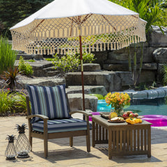 Back view of Arden Selections Outdoor Deep Seat Cushion Set