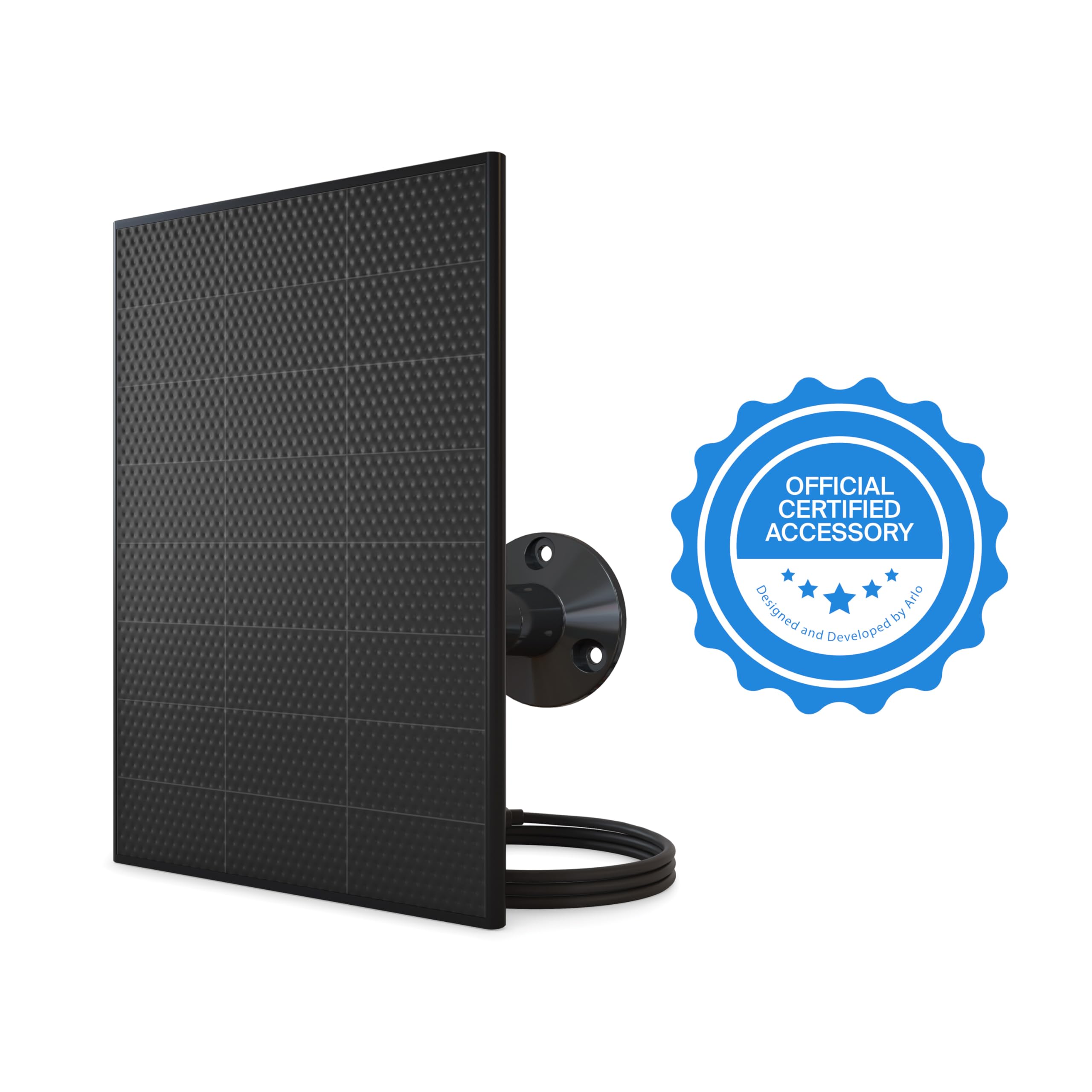 Back view of Arlo Solar Panel Charger showing mounting options