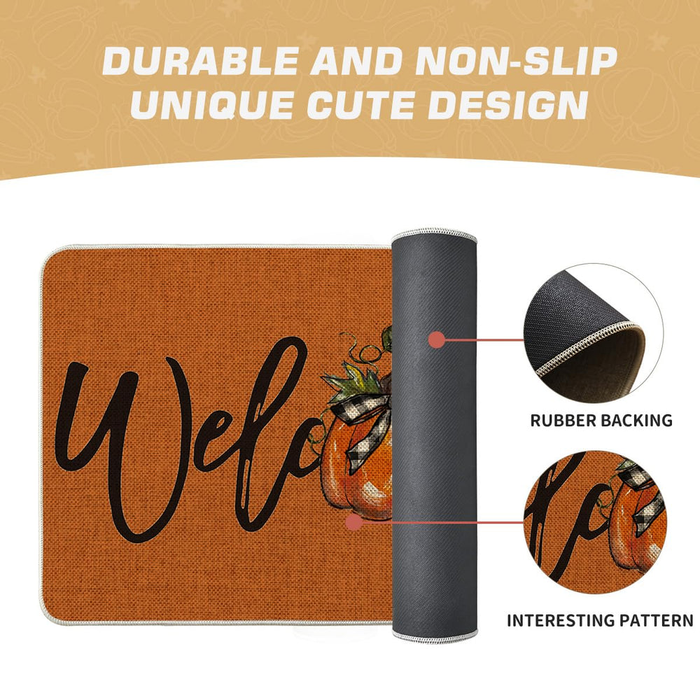 Back view of Artoid Mode doormat displaying non-slip rubber backing