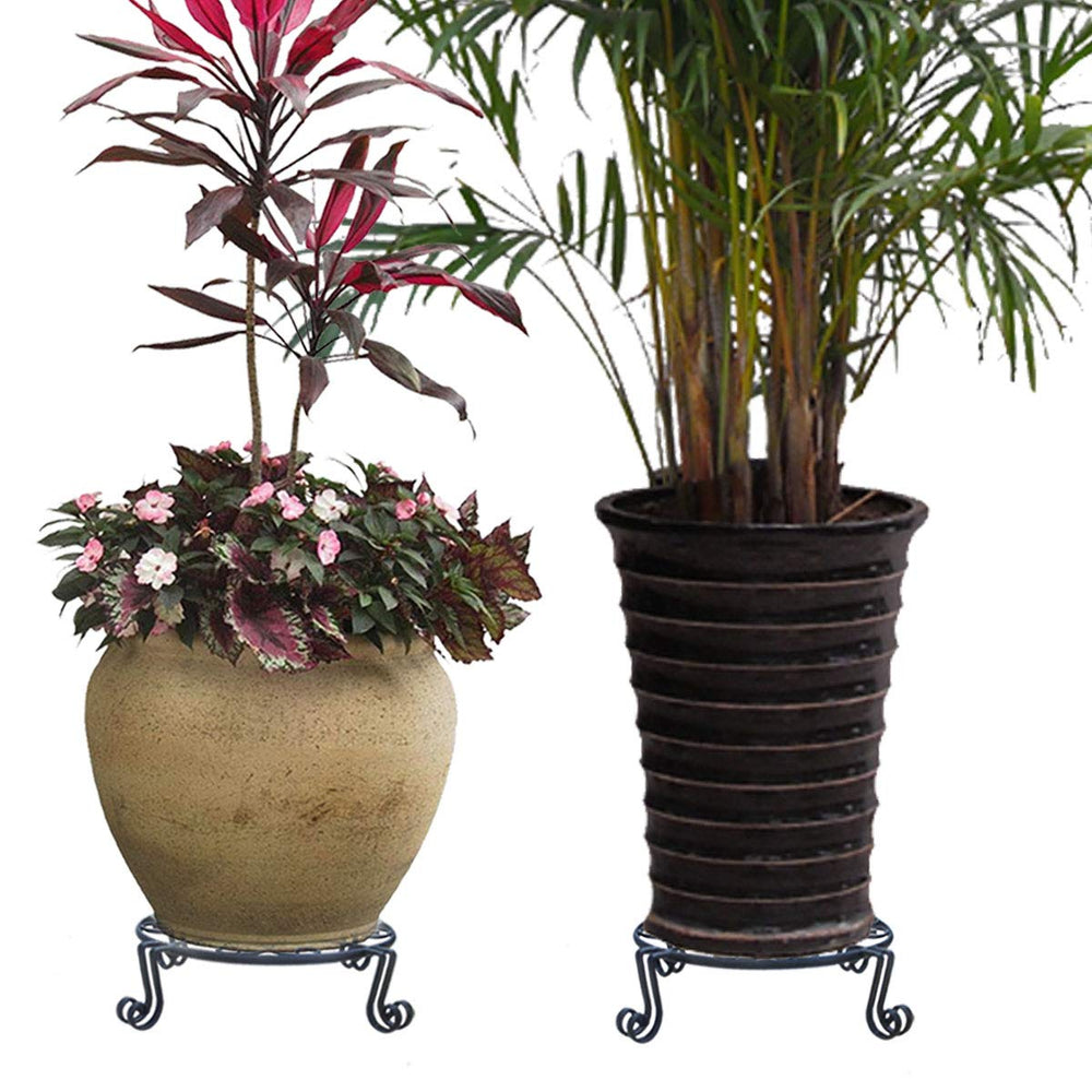 Back view of Autopromake heavy-duty plant stand
