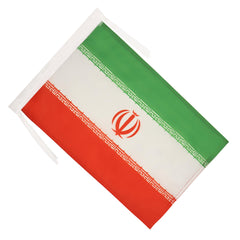 Back view of AZ FLAG Iran Flag showing reinforced edges
