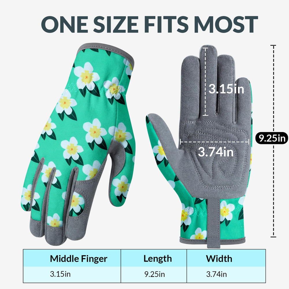 Back view of Baidast Gardening Gloves highlighting breathable fabric