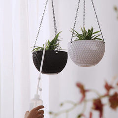 Back view of BKSAI hanging plant watering bottle