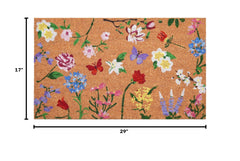 Back view of Calloway Mills doormat showing non-slip backing