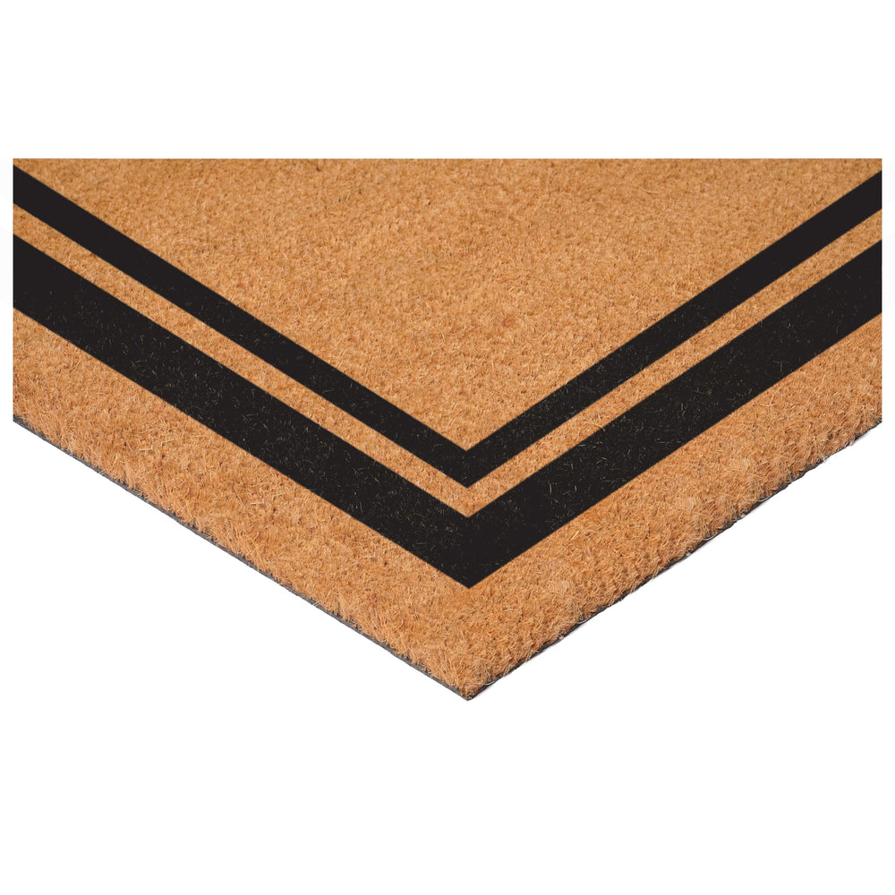 Back view of Calloway Mills Monogram Doormat Letter L showing vinyl backing