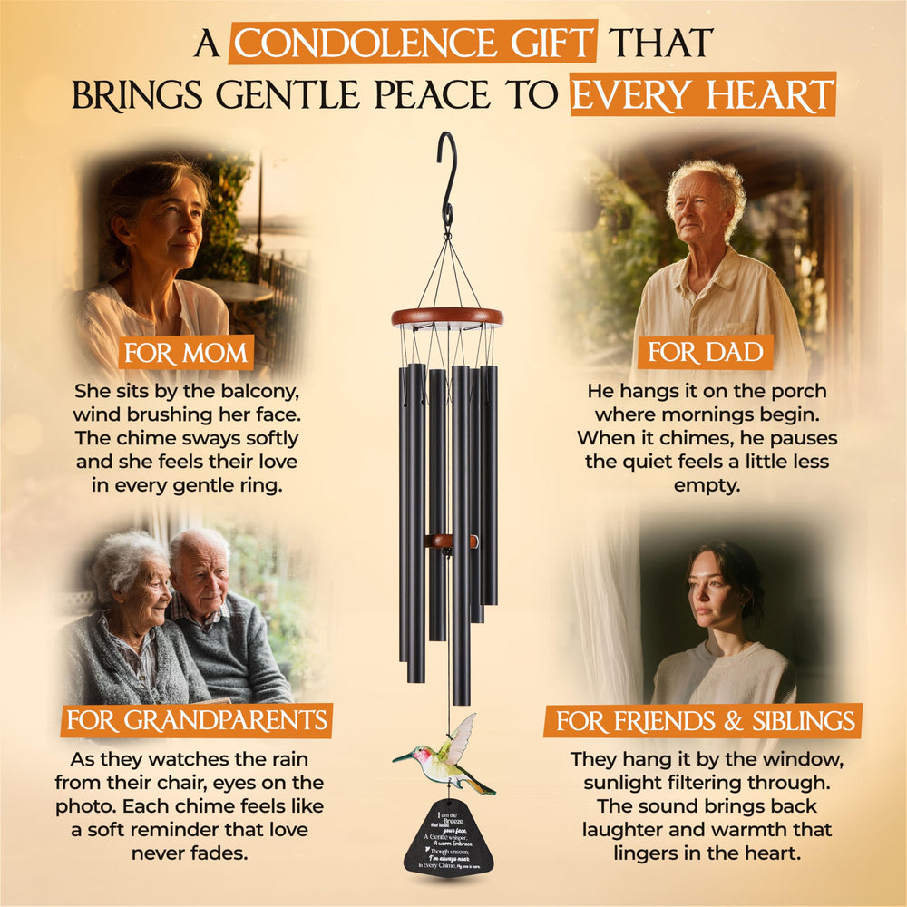 Back view of Captain Decor Memorial Wind Chimes