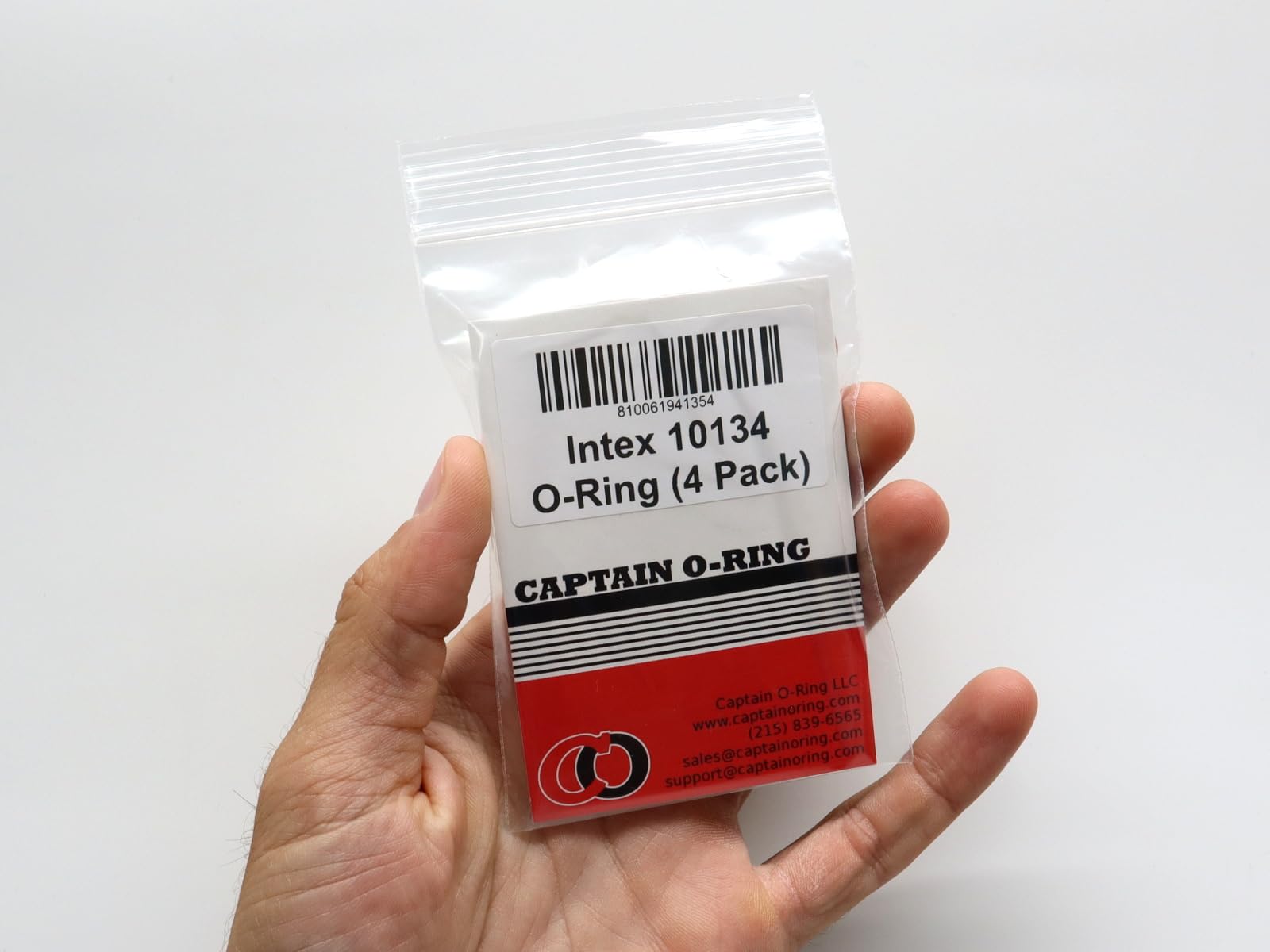 Back view of Captain O-Ring 10134 O-Rings packaging