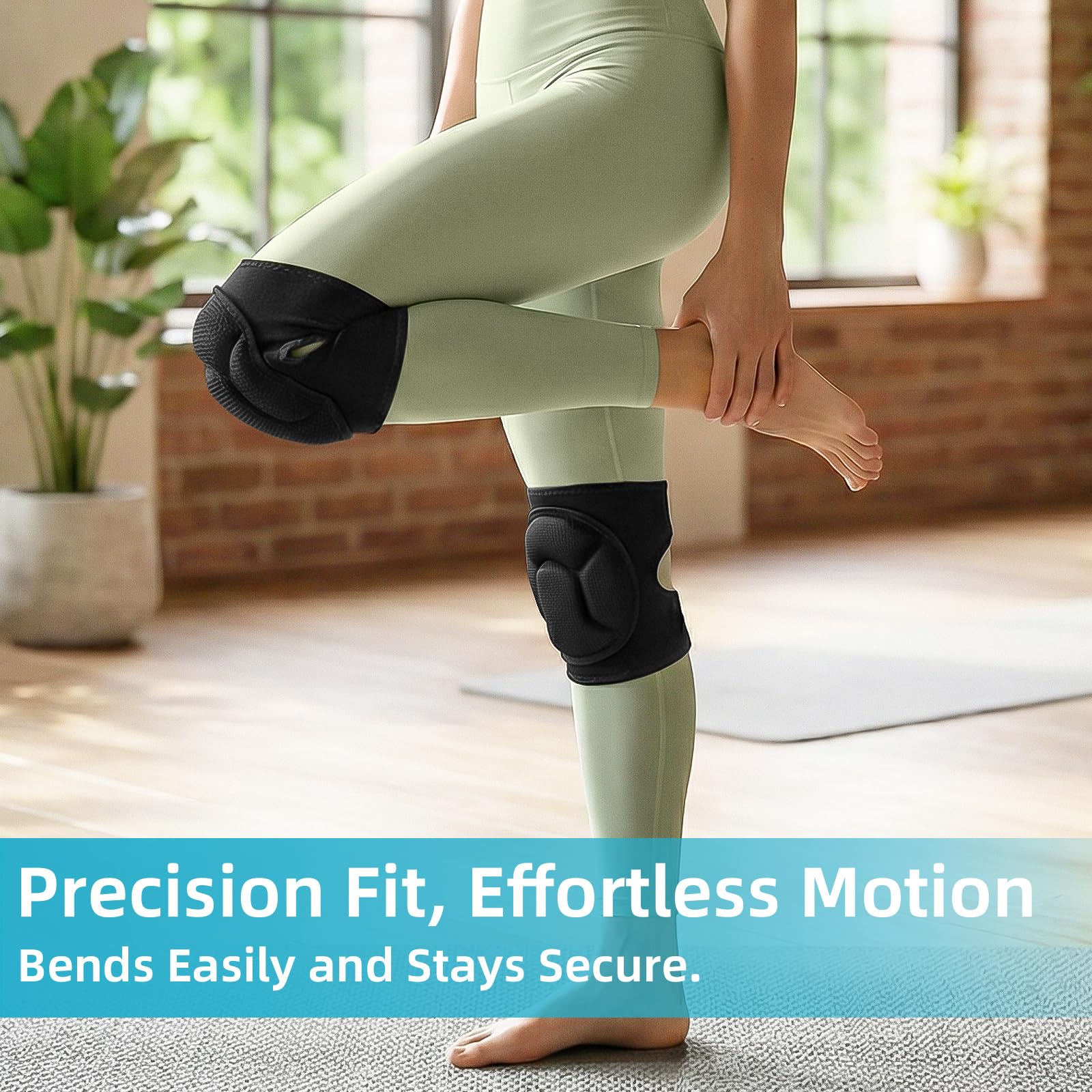 Back view of CarryEpic knee pads with adjustable straps