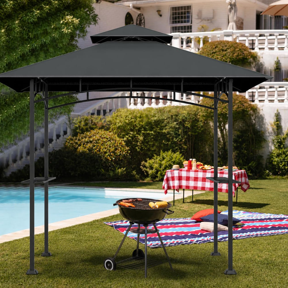 Back view of COVBOARD Grill Gazebo Replacement Canopy