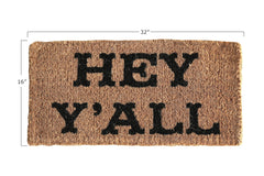 Back view of Creative Co-Op Doormat with vinyl backing