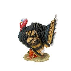 Back view of Design Toscano North American Turkey Statue