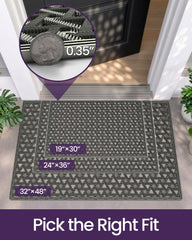 Back view of DEXI doormat showing non-slip backing