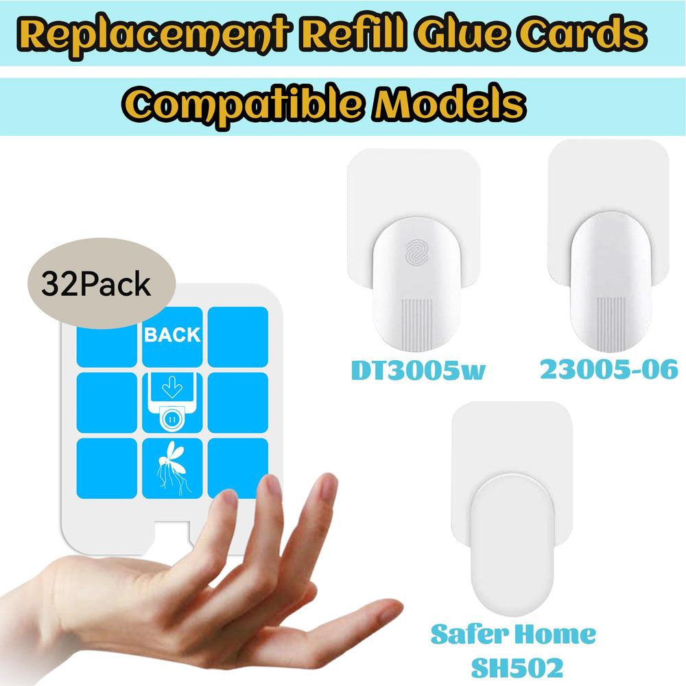 Back view of Dickinda fly trap refill glue cards