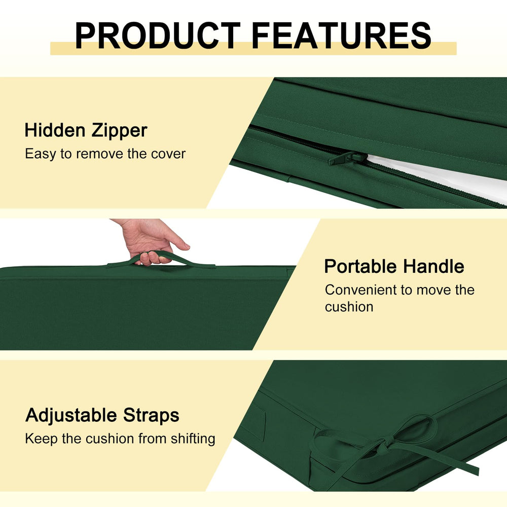 back view of downluxe outdoor chair cushions